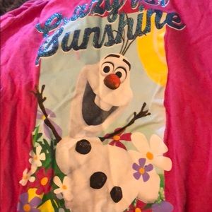 Frozen girl shirt size large 10/12